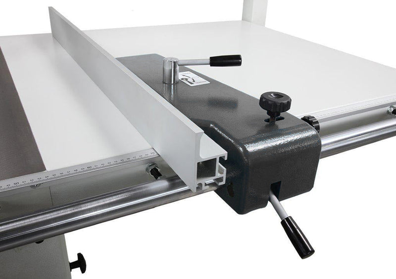 3 Ph - Cantek D405M - 10 Ft Sliding Table Saw - Rip Fence