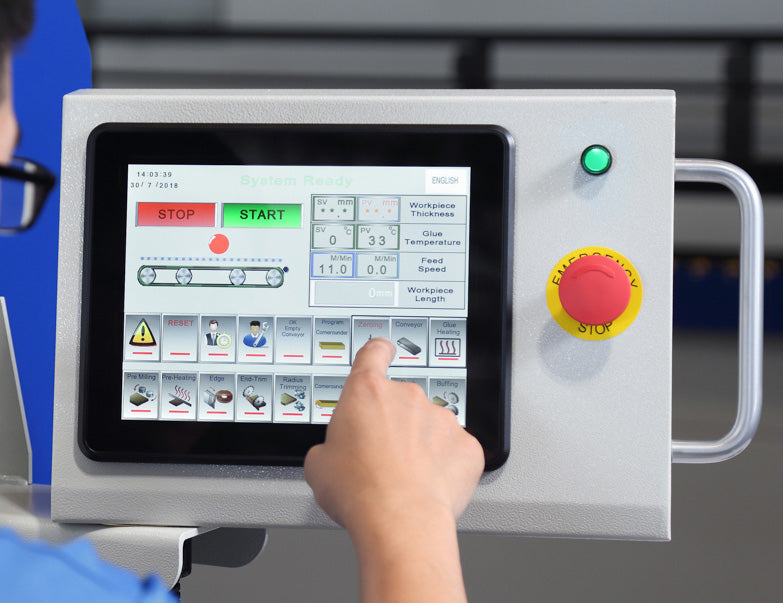 Cantek Touch Screen Control - MX570M Edgebander with PUR EVA Glue Pot 